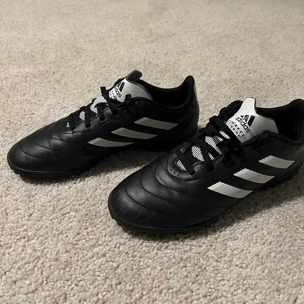 Adidas Black and White Turf Shoes